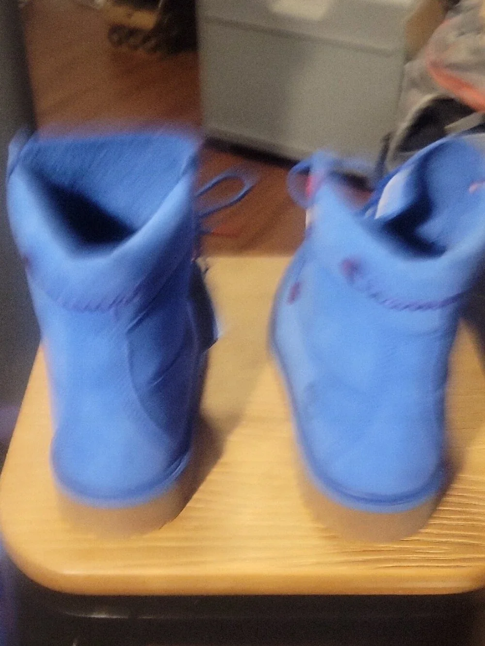 Timberland Champion Colab Royal Blue Nubuck Work Boots with Gum Outsole
